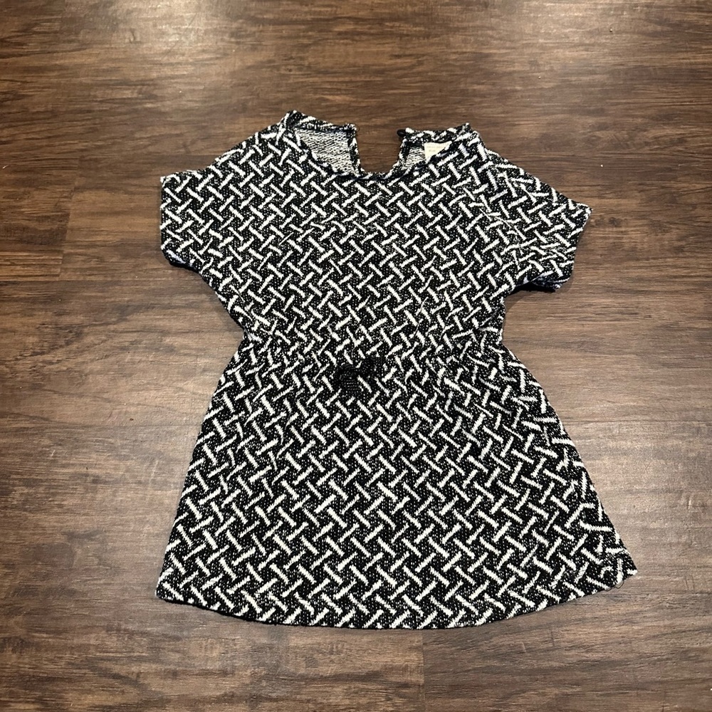 Zara Girls Black and White Dress Size 6